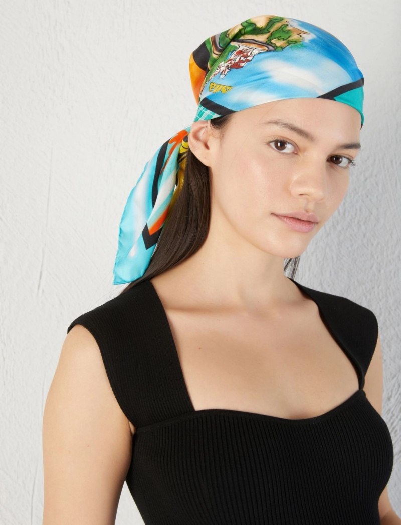 Szalik Damskie Marella Silk Kolorowe | Polska 027496-BRO