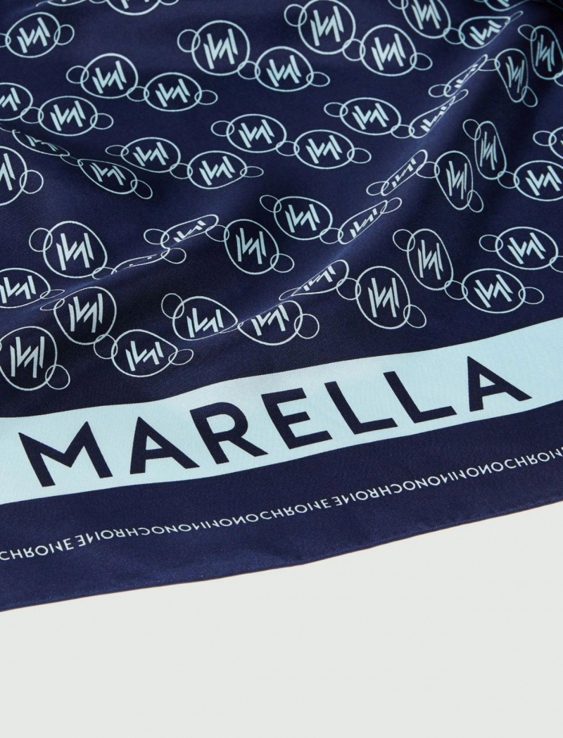 Szalik Damskie Marella Silk Niebieskie | Polska 149835-FJZ