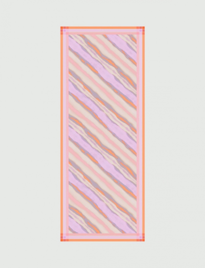 Szalik Damskie Marella Silk Stole Lawenda | Polska 564821-ZPE