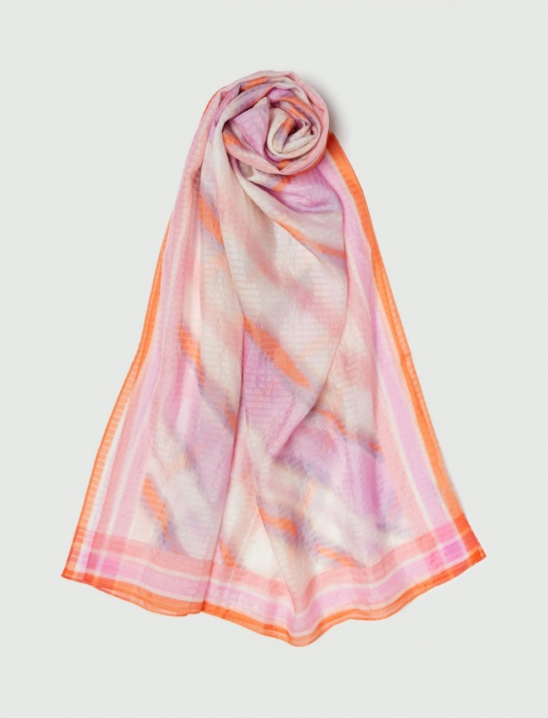 Szalik Damskie Marella Silk Stole Lawenda | Polska 564821-ZPE