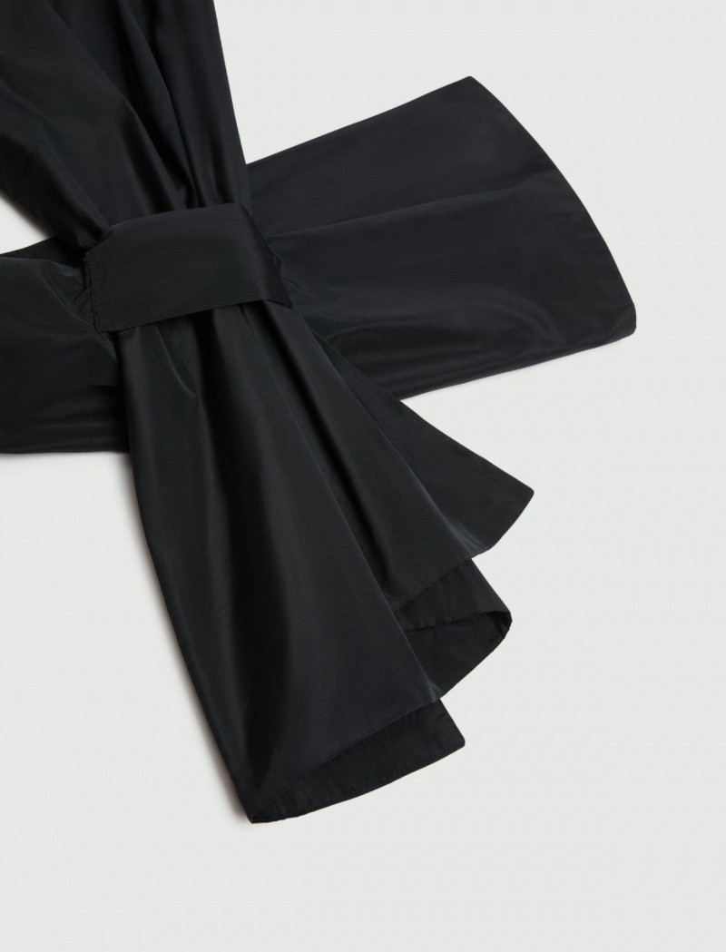 Szalik Damskie Marella Taffeta Stole Czarne | Polska 629743-HZT