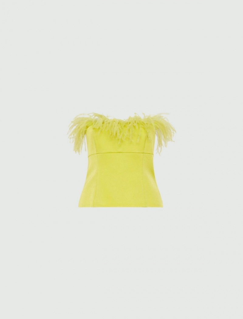 Top Damskie Marella Bustier Głęboka Zielone | Polska 831947-CMU