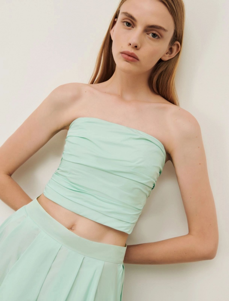 Top Damskie Marella Cropped Turkusowe | Polska 514873-WCU
