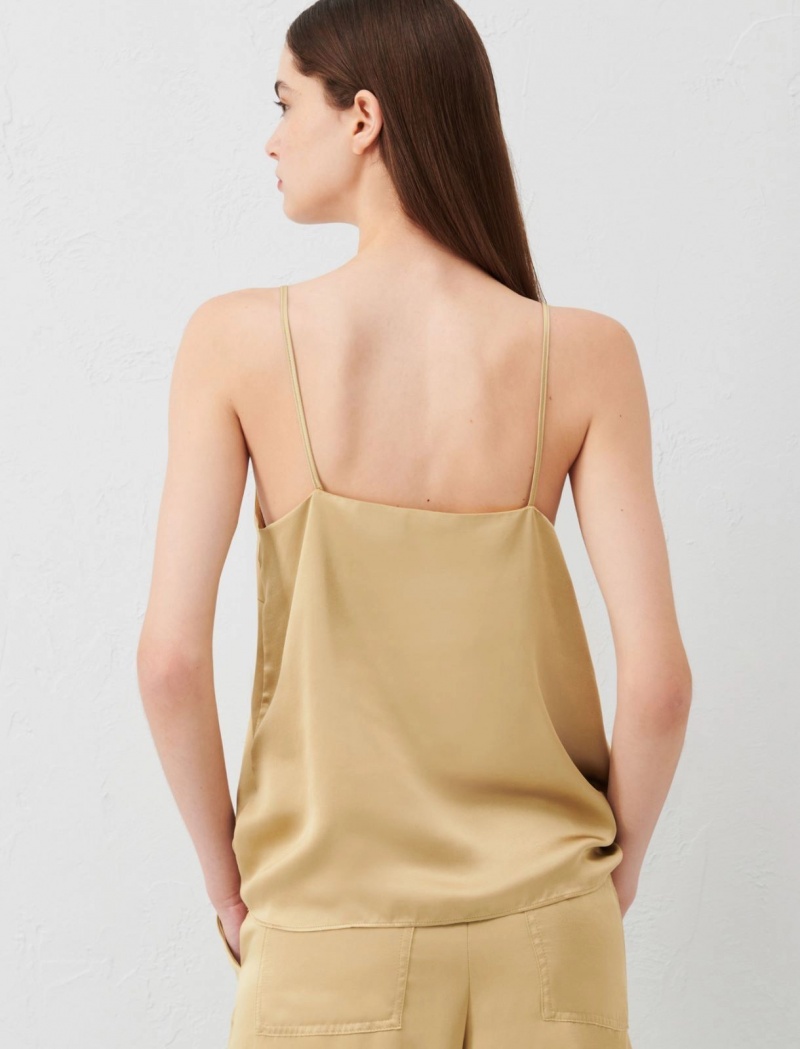Top Damskie Marella Lingerie-Look Zielone | Polska 042196-LXA
