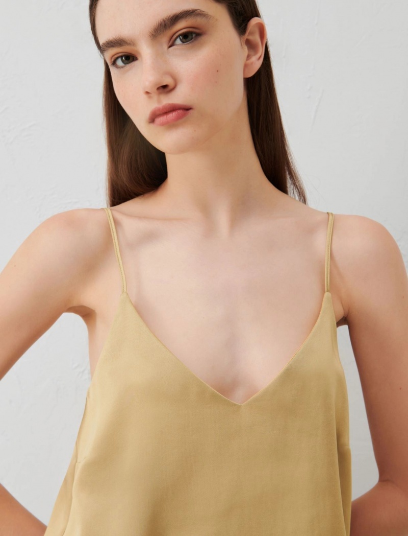 Top Damskie Marella Lingerie-Look Zielone | Polska 042196-LXA