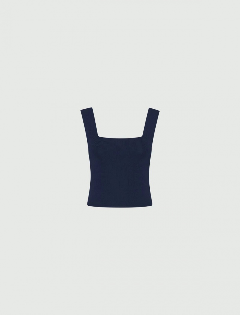 Top Damskie Marella Micro Niebieskie | Polska 627409-NZH