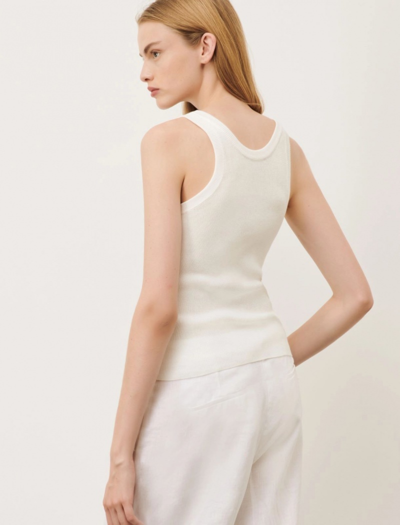 Top Damskie Marella Open-Knit Beżowe | Polska 692147-KLT