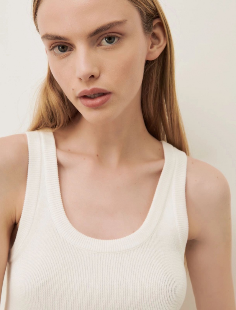 Top Damskie Marella Open-Knit Beżowe | Polska 692147-KLT