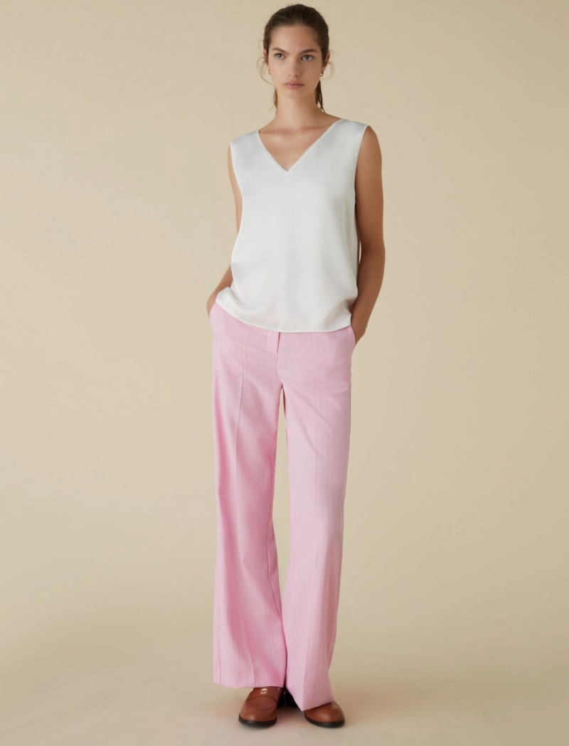 Top Damskie Marella Satin Białe | Polska 452361-HFV
