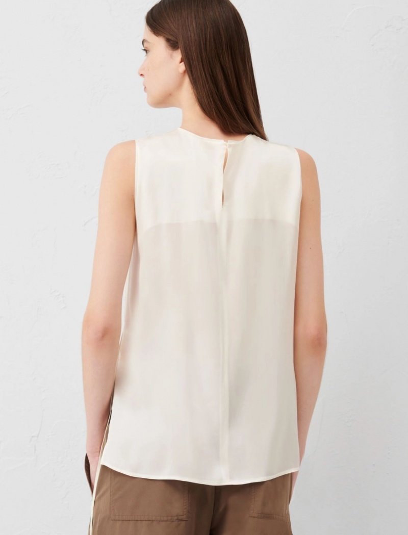 Top Damskie Marella Satin Białe | Polska 940173-REI
