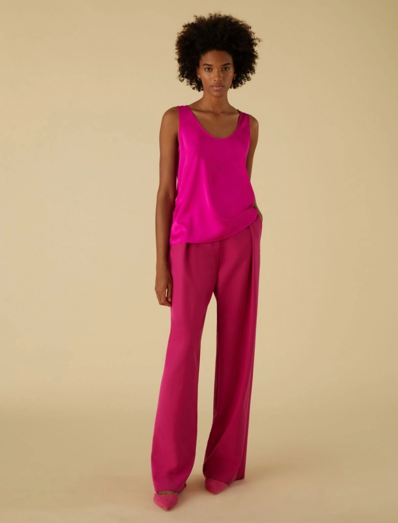 Top Damskie Marella Satin Fuksja | Polska 609352-EGT