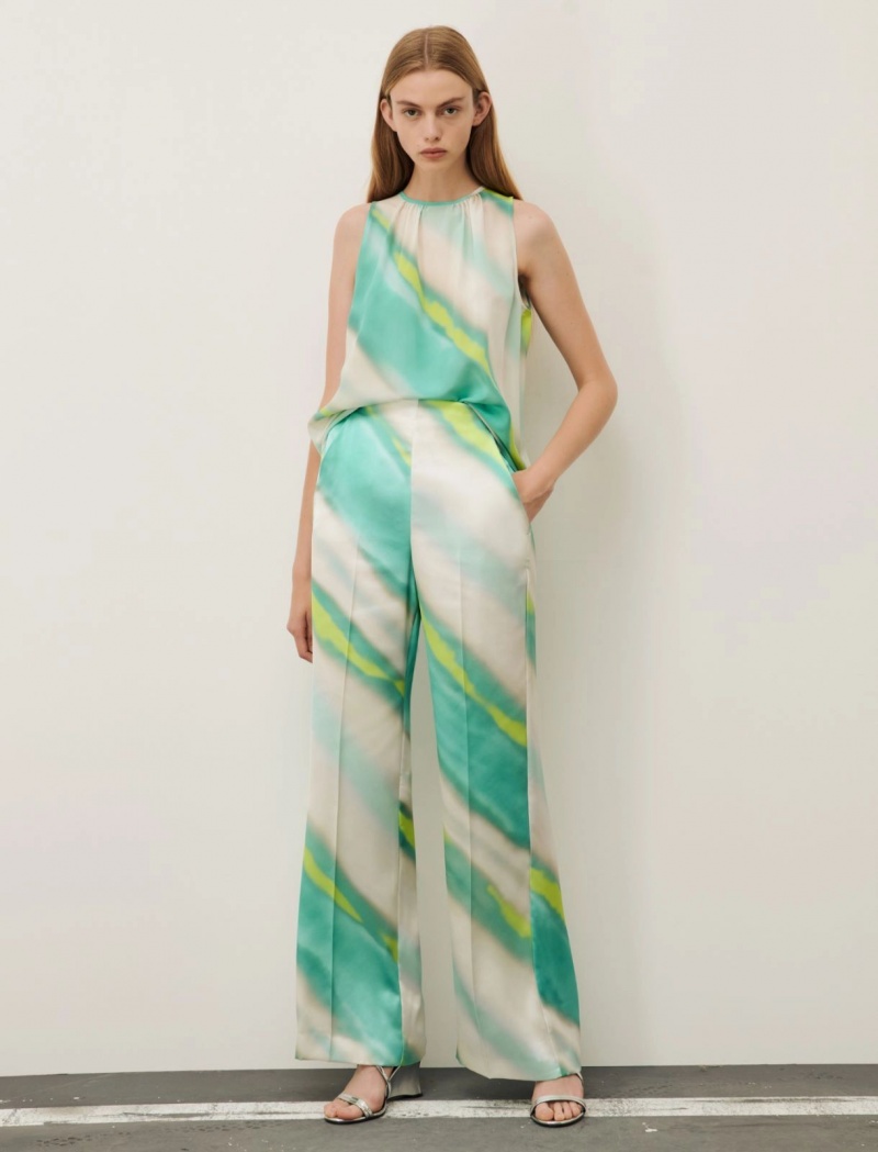 Top Damskie Marella Silk Turkusowe | Polska 402531-IZQ