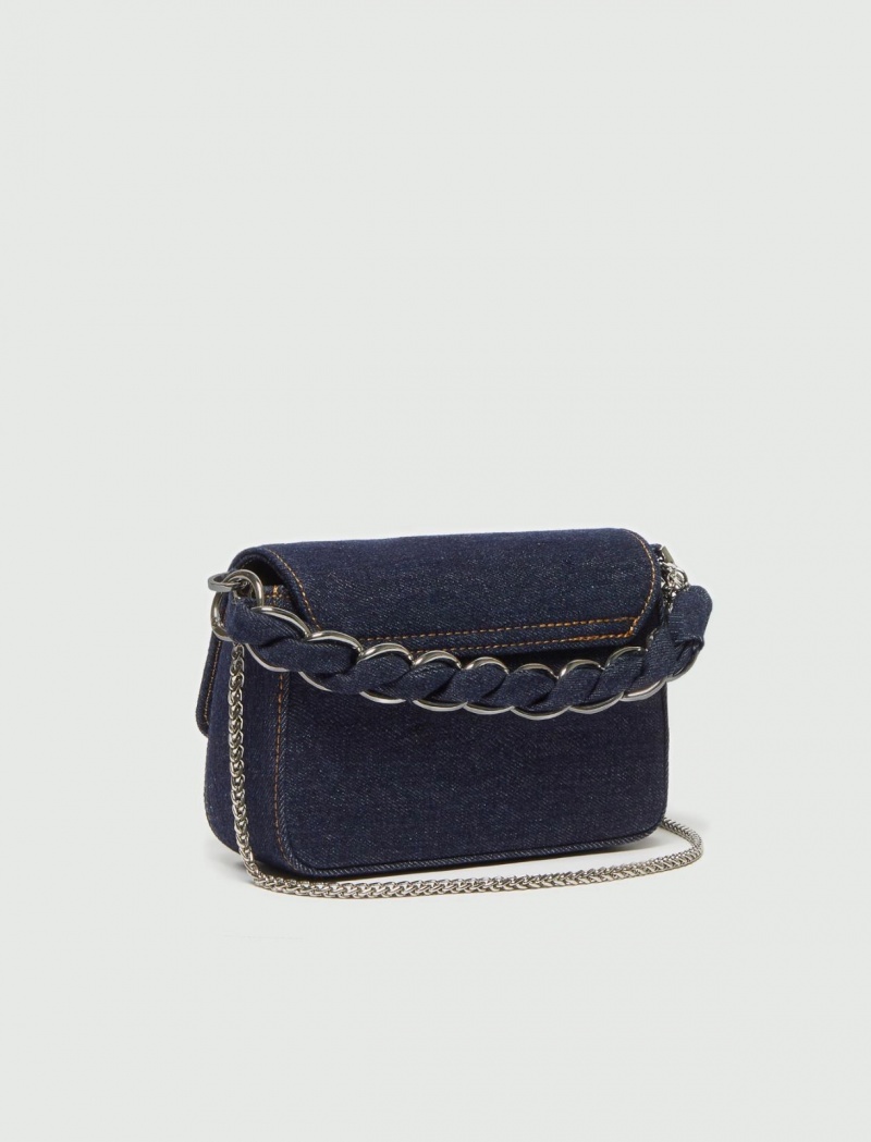 Torby Damskie Marella Denim Granatowe | Polska 620578-JQF
