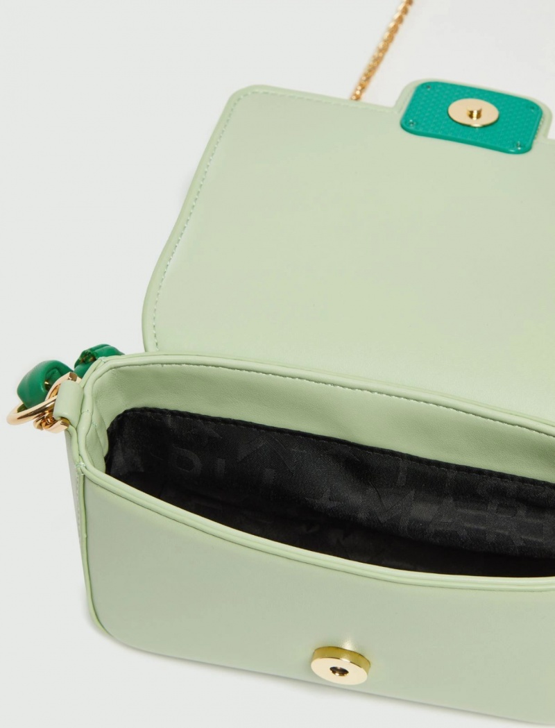Torby Damskie Marella Flapover Zielone | Polska 685301-LDH