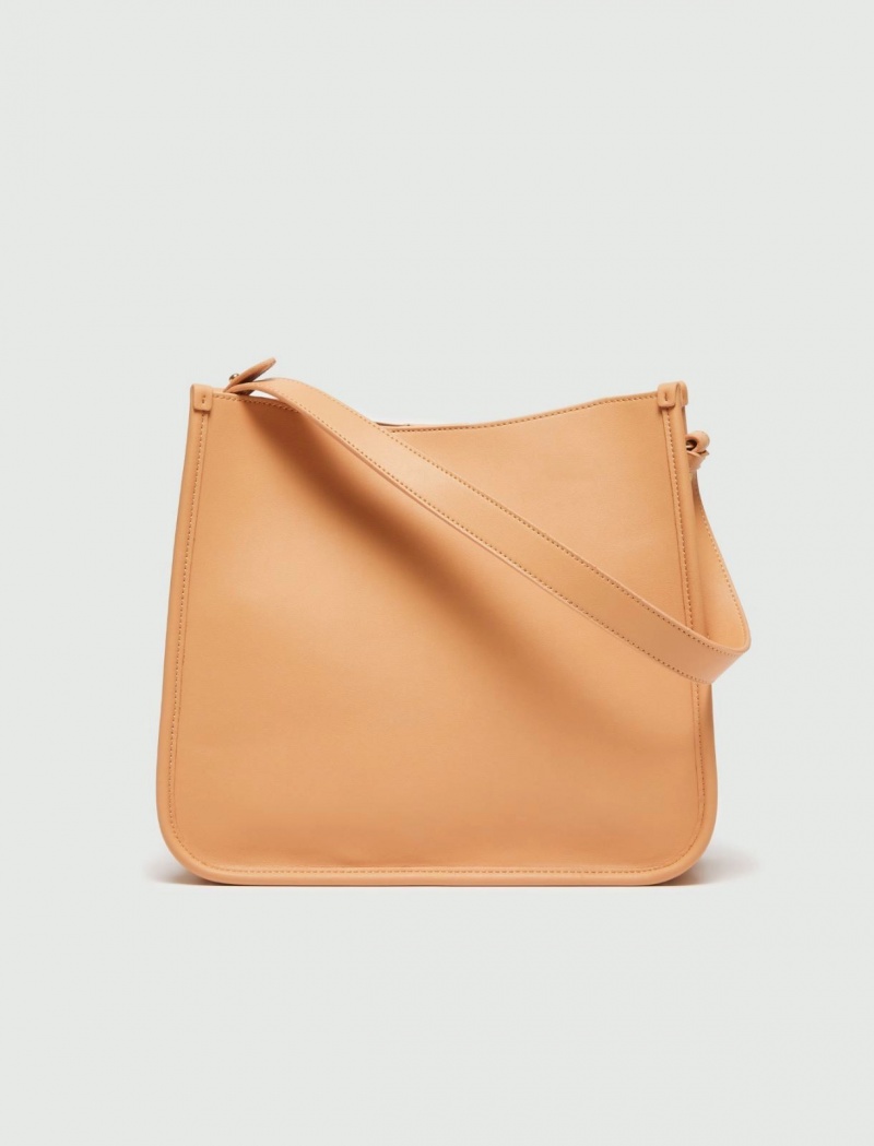 Torby Damskie Marella Shoulder-Paskiem Beżowe | Polska 178493-DPK