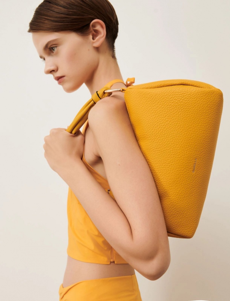 Torby Damskie Marella Shoulder-Paskiem Żółte | Polska 450619-ARY