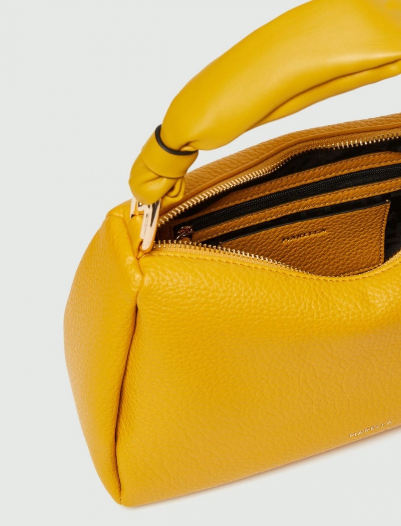 Torby Damskie Marella Shoulder-Paskiem Żółte | Polska 450619-ARY