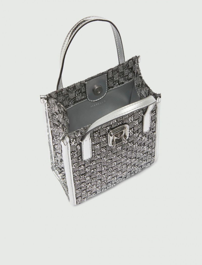 Torby Damskie Marella Small Srebrne | Polska 642159-TXH