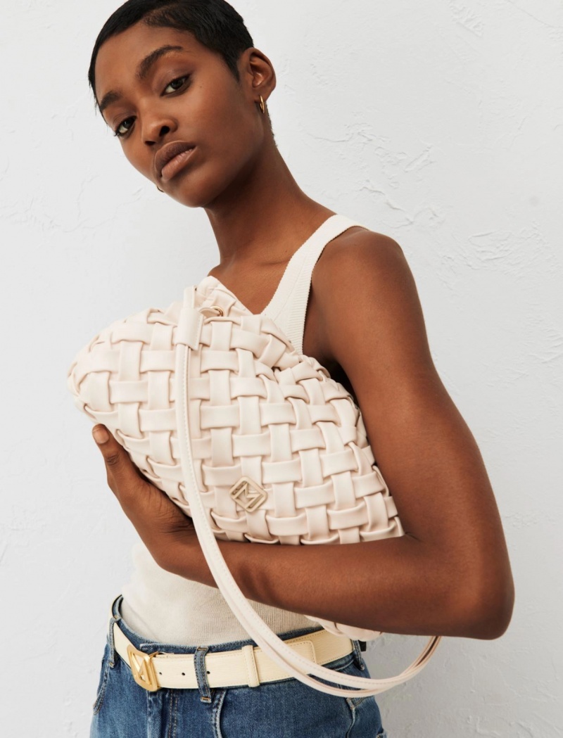 Torby Damskie Marella Woven Białe | Polska 032165-CHR